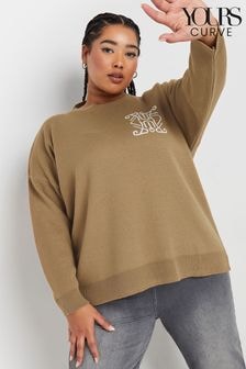 Yours Curve Natural Limited Knitted Jumper (AV6887) | $57