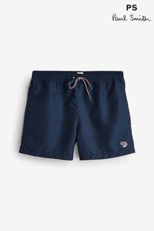 PS Paul Smith Navy Zebra Logo Swim Shorts (AV7261) | $129