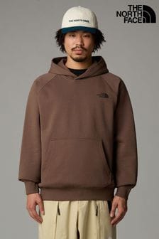 The North Face Brown Raglan Redbox Hoodie With Back Graphic (AV8383) | $120