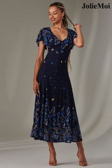 Jolie moi blue lace dress shop