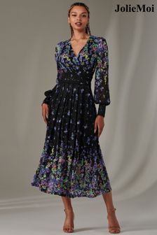 Jolie moi purple lace dress sales