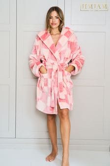 Jim Jam the Label Pink Check Dressing Gown (AV8679) | $60