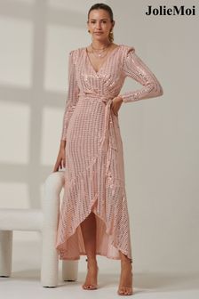 Women s Pink Wrap Dresses Next Luxembourg