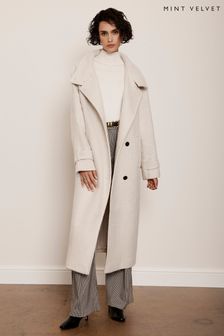 Women s Coats Mint Velvet Plain Long Sleeve Coatsandjackets Next Oman