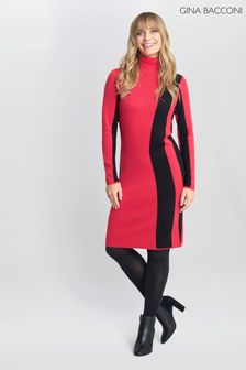 Red and black jumper dress shop