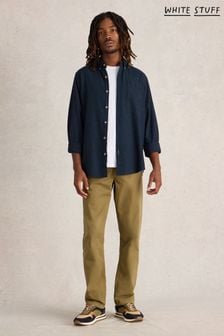 White Stuff Blue Nep Oxford Shirt (AW0821) | $94