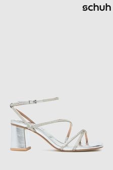 Schuh Silver Sully Embellished Block Shoes (AW0875) | $60