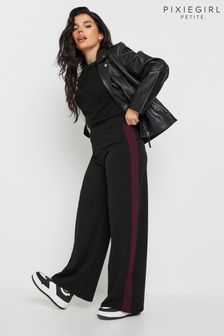 PixieGirl Petite Red Contrast Stripe Wide Leg Trousers (AW1170) | $47