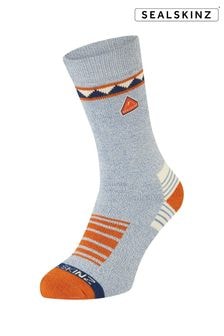 Sealskinz Blue Kimberley Bamboo Mid Length Hiking Socks (AW1416) | $34