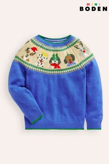 Boden Blue Fairisle Pattern Jumper (AW2926) | €57 - €64