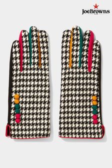 Joe Browns Retro Dogtooth Check Microsuede Gloves (AW3490) | 53 €