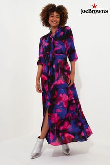 Joe Browns Bold Floral Print Pussybow Neck Long Sleeve Maxi Dress (AW3727) | ‏414 ر.س.‏