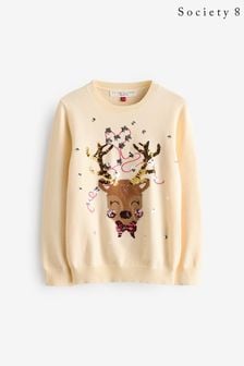 Monsoon reindeer jumper cheap