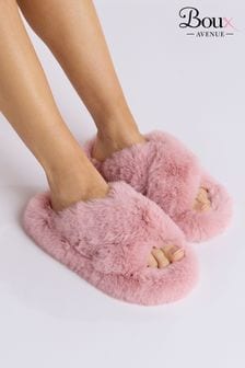 Boux Avenue Ridge Sole Cross Band Slippers (AW4427) | $38