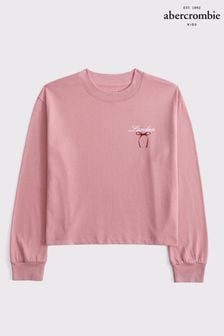 Abercrombie & Fitch Pink Ballet Back Graphic Long Sleeve T-Shirt (AW5456) | kr420 - kr460