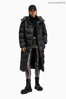 All saints black parka hot sale