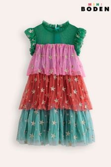 Boden Star Tiered Tulle Dress (AW6012) | د.ك29.500 - 32.500 د.ك