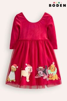 Boden Festive Velvet Tulle Appliqué Dress (AW6025) | د.ك22.500 - 24.500 د.ك