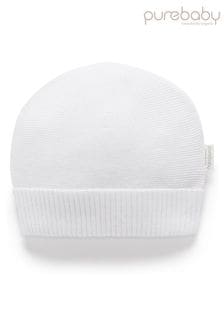 לבן - Purebaby Textured Beanie (AW6118) | ‏80 ‏₪