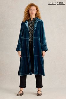 Women's velvet duster coat sale
