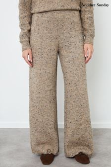 Another Sunday Textured Detail Knit Wide Leg Trousers (AW7940) | €58