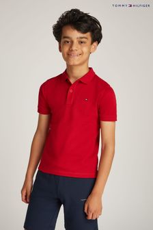 Rot - Tommy Hilfiger Regular Fit Short Sleeves 100% Cotton Polo Shirt (AW8692) | 61 €