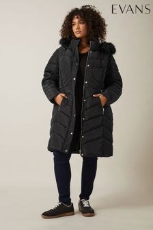 Evans Luxe Black Parka (AW9031) | $171