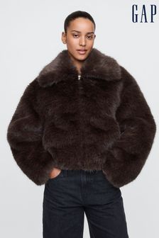 Faux fur vest gap deals