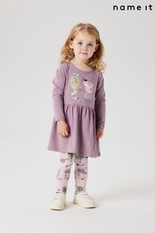 Name It Purple Peppa Pig Printed Jersey Dress (AY1736) | $27