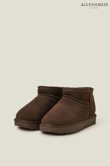 Accessorize Mini Faux Fur-lined Suede Boots (AY1957) | €60