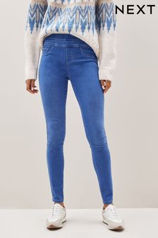 Bright Blue Next Super Stretch Soft Sculpt Pull-On Denim Leggings (AY2263) | €33.50