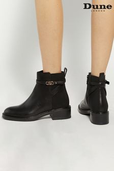 Dune London Black Block Heel Wide Ankle Boots Next Luxembourg