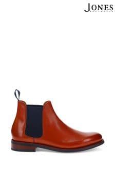 Jones Bootmaker Bayridge Leather Chelsea Brown Boots (AY3641) | $291