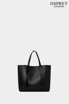 Osprey London The Santa Fe Small Leather Brown Tote (AY4222) | $283