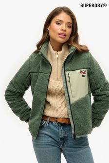 Superdry Green Non Hooded Borg Jacket (AY4662) | €129