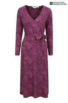 Mountain Warehouse Purple Womens Santorini Midi Wrap Dress (AY7457) | €56