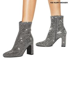 Kg Kurt Geiger Pewter Titan Gem Boots (AY8126) | $290