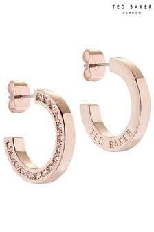 Tono dorado rosa - Ted Baker Senatta: Crystal Hoop Earrings (AZ0411) | 57 €