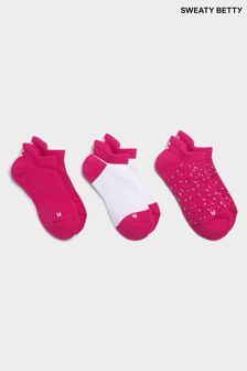 Sweaty Betty Pink Workout Trainers Socks 3 Pack (B00190) | €28