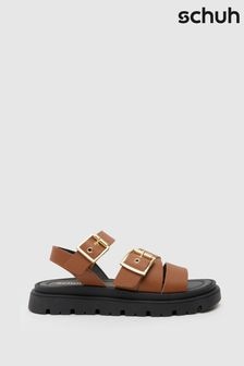 Schuh Tullia Buckle Sandals (B00196) | $82