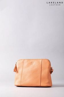Portocaliu - Lakeland Leather Alston Curved Leather Cross-body Bag (B00240) | 239 LEI
