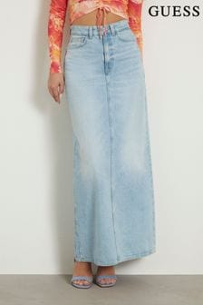 Guess Light Blue Denim Midi Skirt (B00266) | $135