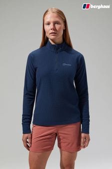 Blue - Berghaus Womens Ryten Half Zip Fleece (B00509) | kr1 100