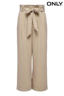 ONLY Wide Leg Tie Front Trousers