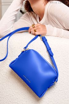 Blue leather crossbody bag new arrivals