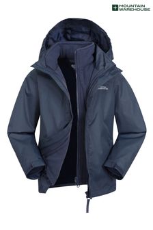 Темно-синий - Детская водонепроницаемая куртка 3 в 1 Mountain Warehouse Fell (B01443) | €53