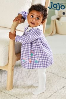 Girls purple gingham dress cheap