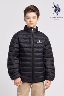 Черный - U.s. Polo Assn. Легкая стеганая куртка для мальчиков (B01498) | €86 - €103