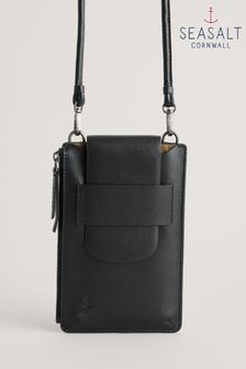 Seasalt Cornwall Black Kelsey Leather Phone Wallet (B01626) | €73