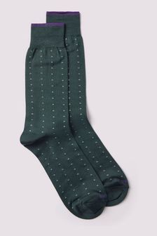 Зеленый - Мужские носки в горошек Duchamp (B01813) | €27